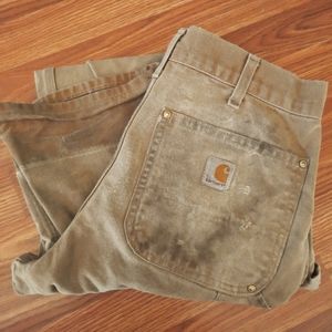 Authentic Distressed 32x32 Carhartt Double Front Dungaree